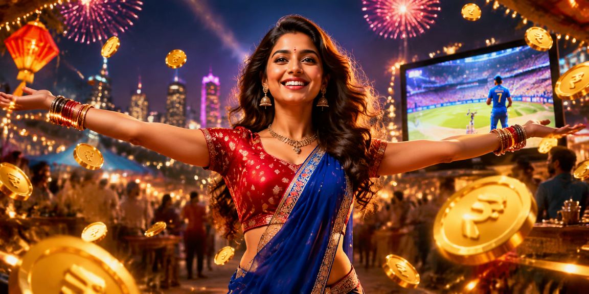 Indian cricket fan placing secure bet using mobile app